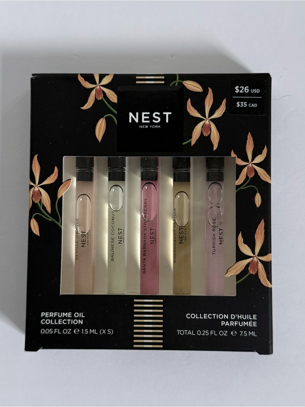 NWT NEST New York Perfume Oil Collection 5-Piece Travel Set